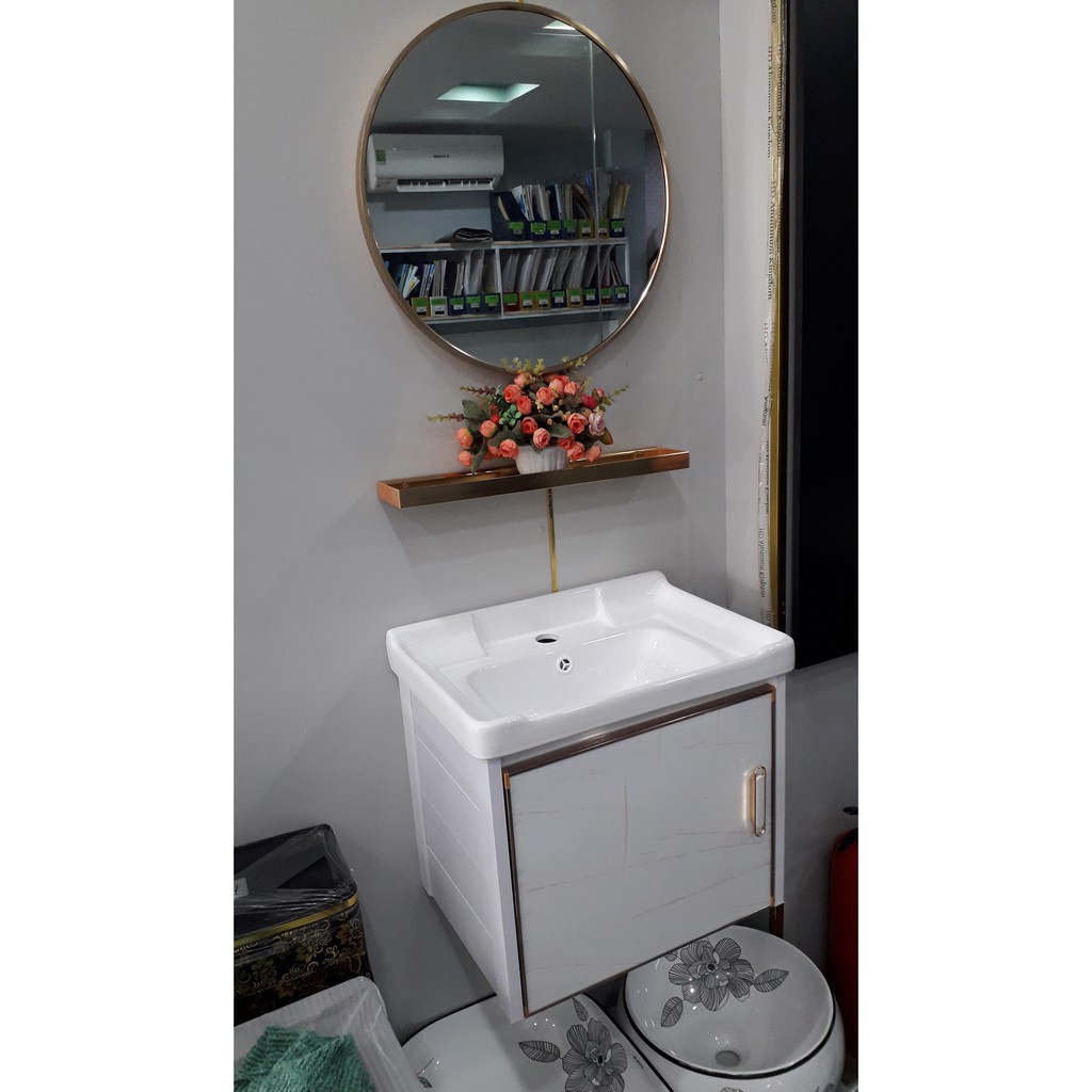 [FREE SHIP] Tủ lavabo liền chậu JAVIS LT JV-11 công nghệ men Nano cao cấp, chống bám bẩn và diệt khuẩn, siêu bền..