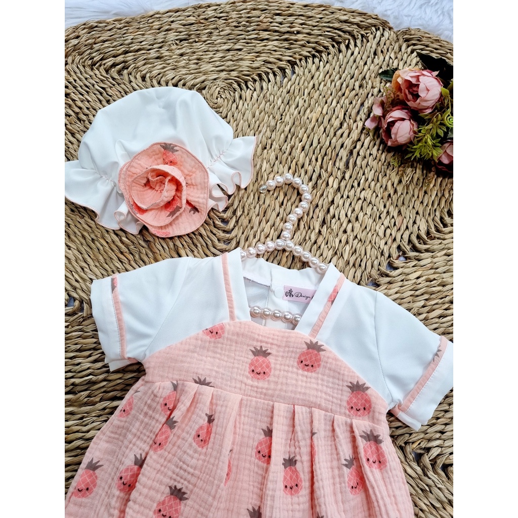 Bodysuit cho bé sơ sinh ⚡𝗙𝗥𝗘𝗘𝗦𝗛𝗜𝗣⚡ Body Hanbok bé gái - Hàng thiết kế, chất liệu xô mềm mát và an toàn cho da bé