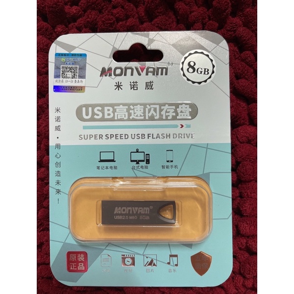 Usb Monvam M80 2.0 Chính Hãng 8GB 16GB Bảo hành 12 tháng