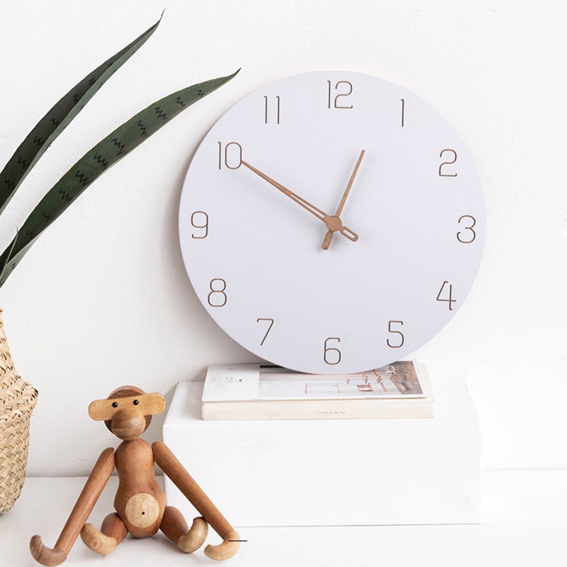 Nordic 3D Wooden Large Wall Clock ern Design Home Décor