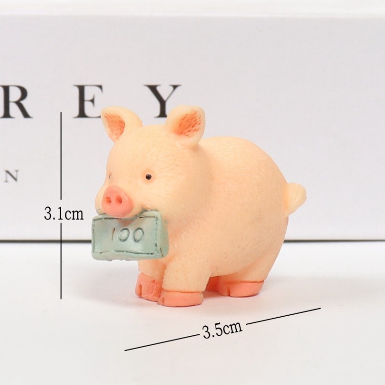 đồ trang trí bánh kem [FREESHIP❤️] heo nhựa thần tài
