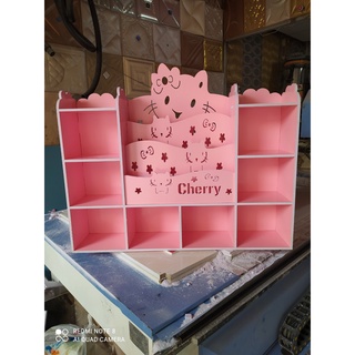 Kệ sách cho bé hình hello Kitty cải tiến đựng đồ đa năng