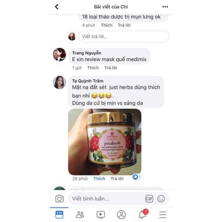 Mặt nạ đất sét hoa hồng Justherbs