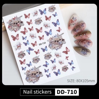 Sticker dán móng tay nail mẫu hoạt hình trang trí nail