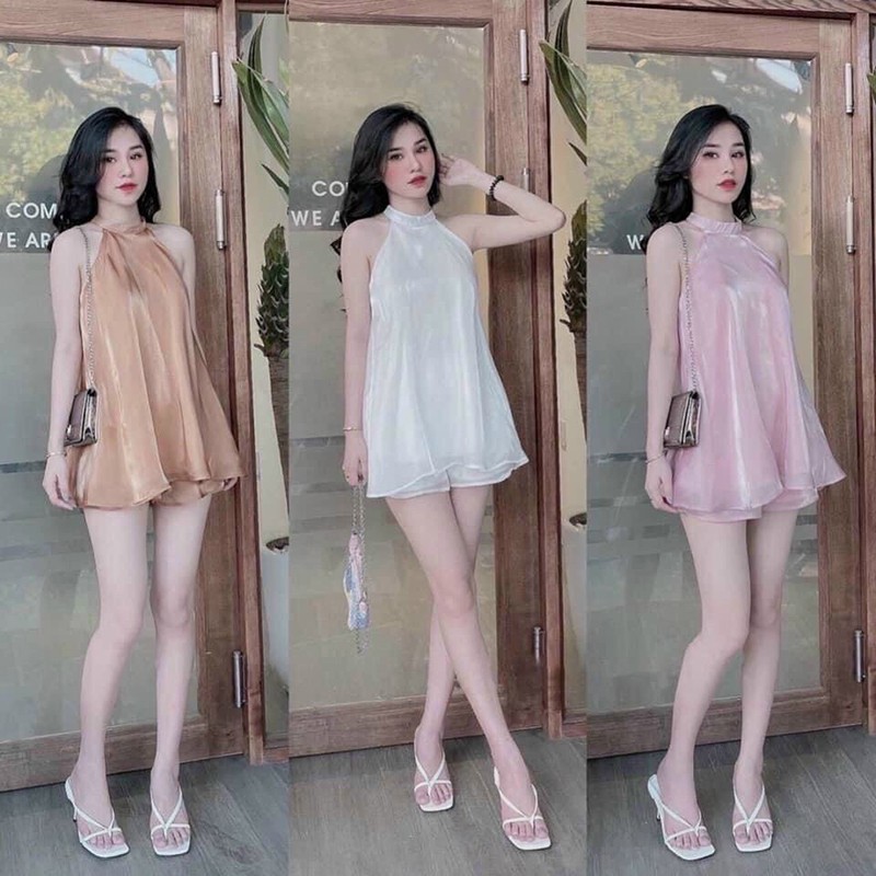 Set Áo Cổ Yếm Bóng - Thời trang Dressery Store