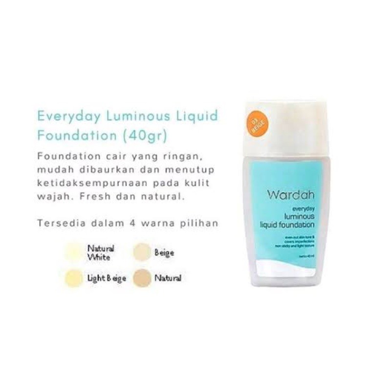 (hàng Mới Về) Kem Nền Dạng Lỏng Màu Dạ Quang Wardah | BigBuy360 - bigbuy360.vn