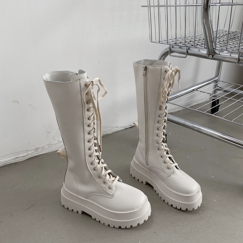 (HÀNG ORDER) Bốt đùi platform B40 đế răng cưa 5cm | BigBuy360 - bigbuy360.vn