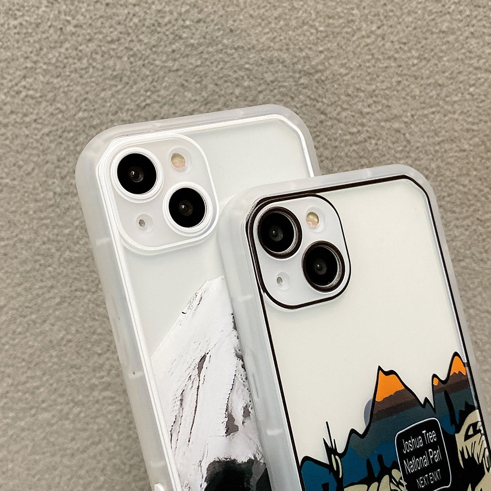 THE NORTH FACE Ốp Điện Thoại Trong Suốt Kèm Giá Đỡ Họa Tiết Hoạt Hình Dễ Thương Cho iPhone 11 12 13 Pro Max XS Max XR X 6 6S 7 8 Plus SE 2 3