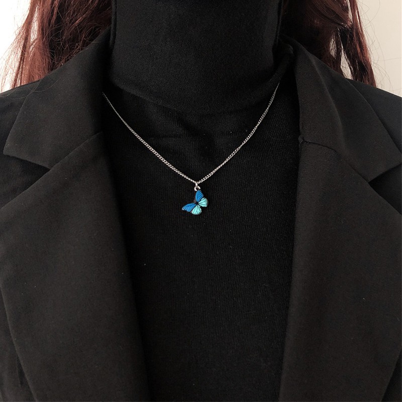 [Mã FASHIONCB232 hoàn tối đa 15K xu đơn 50K] Vòng cổ hình bướm bằng hợp kim xinh xắn nhiều màu cho nữ | BigBuy360 - bigbuy360.vn