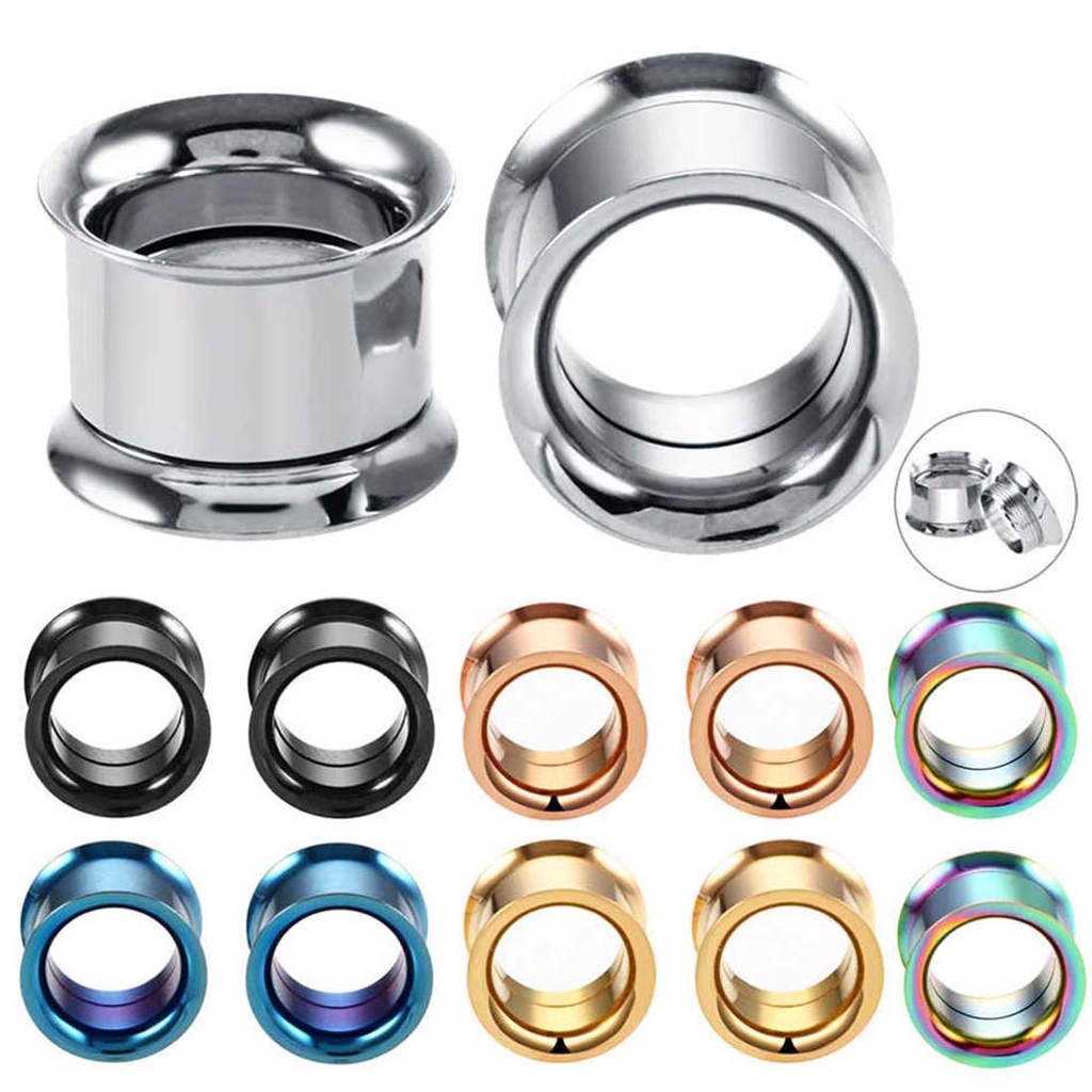 1 Khuyên Nong Tai Nam Thời Trang Bằng Thép Không Gỉ 316L 2-20mm