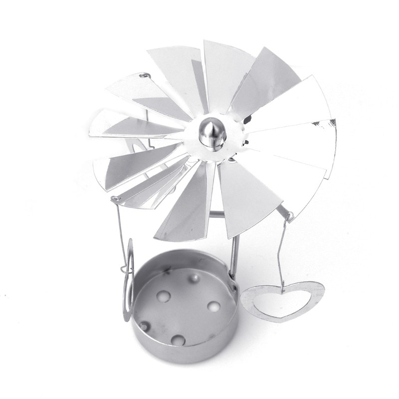 Đế nến kim loại hình vòng xoay ngựa