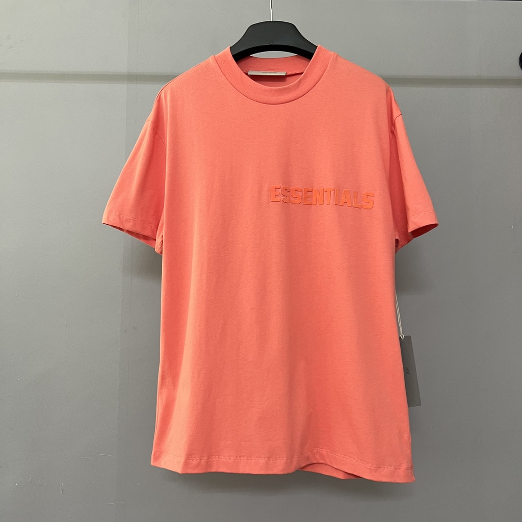 Áo thun Fear Of God FOG Essentials SS22 backdoor, Áo tee FOG Essentials in nhung chất liệu cotton form rộng