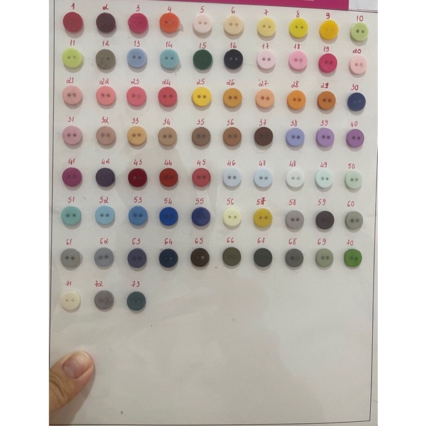 100 NÚT SƠ MI 1.1cm NHIỀU MÀU GIÁ SIÊU HẠT DẺ