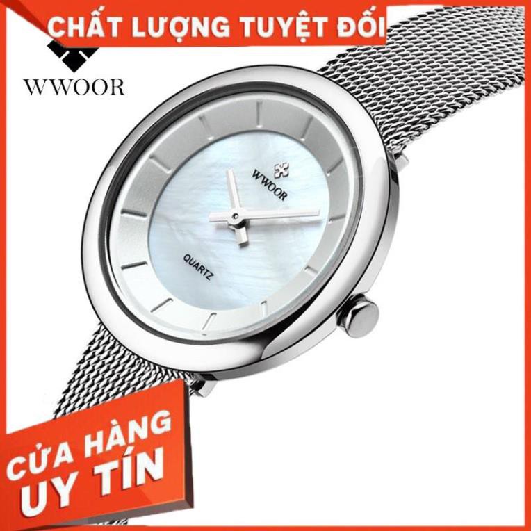 [ HÀNG CAO CẤP  ] - ĐỒNG HỒ NỮ WWOOR 8820 CHÍNH HÃNG, HÀNG BẢO HÀNH !!!!