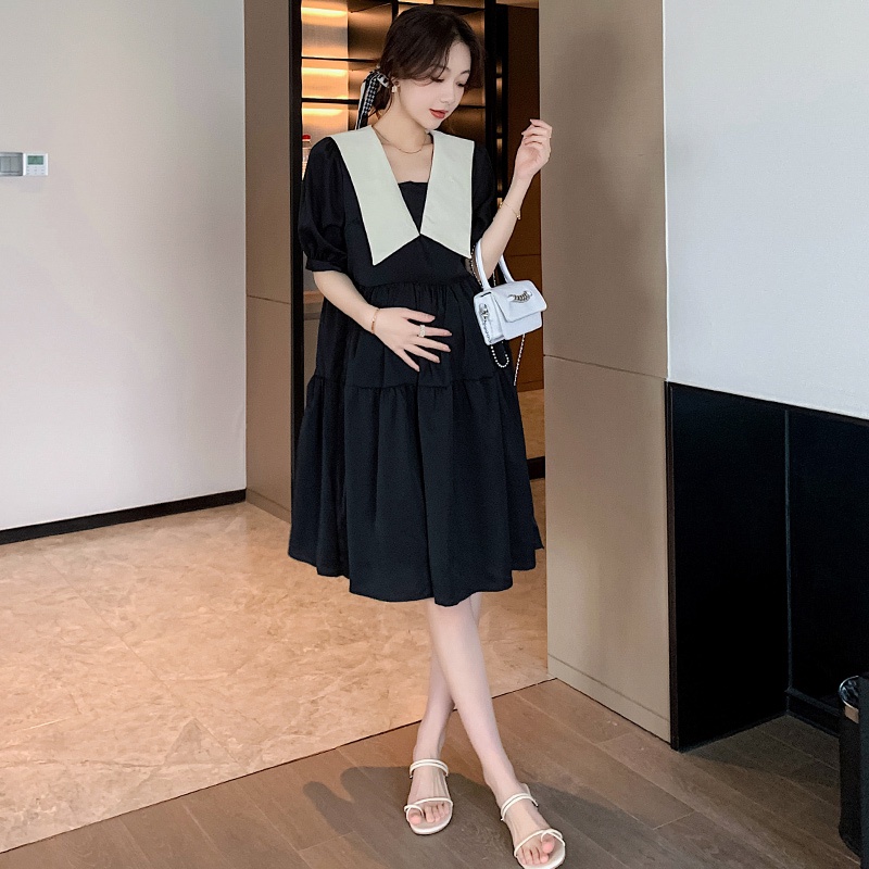 [Mã FAMARAL2 giảm 10K đơn 50K] Váy Bầu Đầm Bầu Sơ Mi Hè A2149