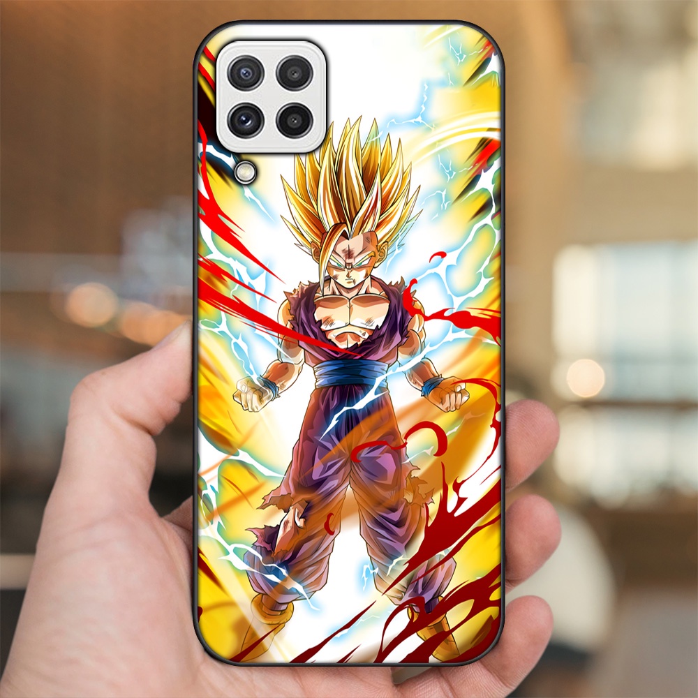 Ốp lưng Samsung A22 4G, A22 5G viền đen in hình Gohan Dragon Ball