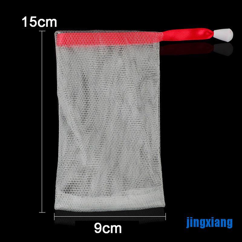 [jing] 10× Soap Foaming Net Saver Bag Suds Bubble Maker Skin Care Bath Easy Bubble Mesh [vn]