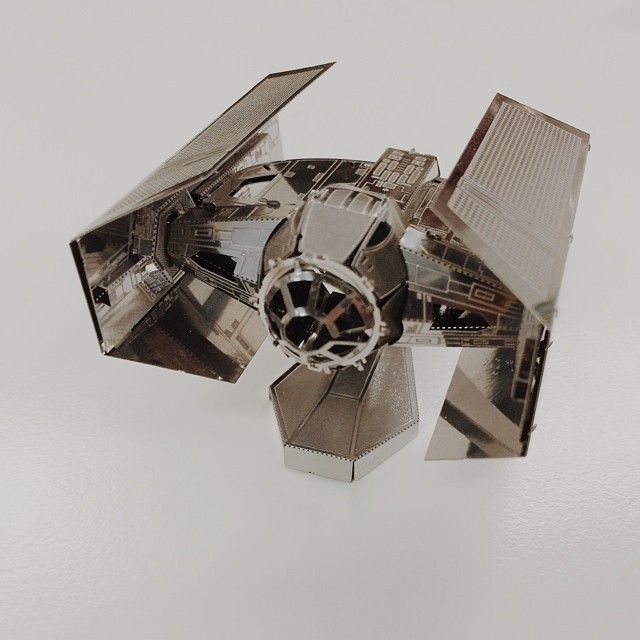 Mô hình 3D kim loại lắp ráp Phi thuyền Darth Vader Tie Fighter Star Wars