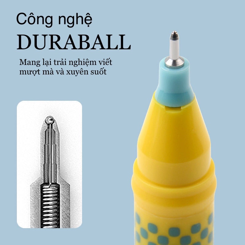 Bút gel Kaco JUMBO Nét 0.5mm Công Nghệ Duraball.