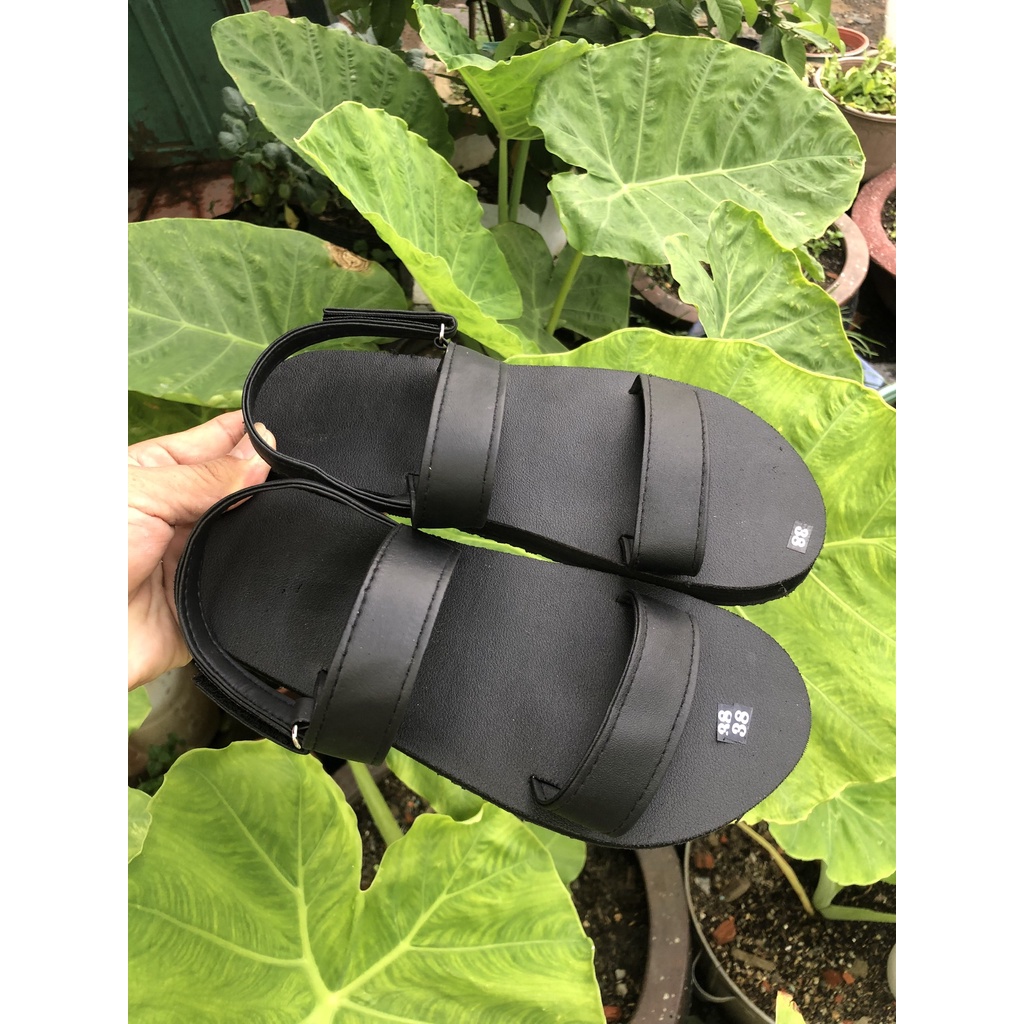 sandal đồng nai dép quai hậu nam và nữ ( đế đen quai đen ) size từ 35 nữ đến 43 nam