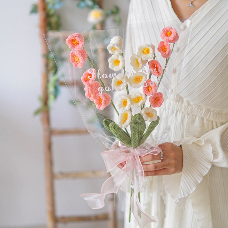Bó Hoa Phong Lan Giả Đan Thủ Công Dùng Làm Quà Tặng