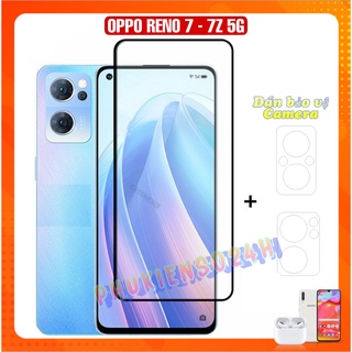 Kính Cường Lực Full Màn Hình OPPO Reno 8 4G - 5G Reno 8 Z Reno 7 Reno 7 Z + Dán bảo vệ camera Reno 7 7z - PHUKIENSO24H