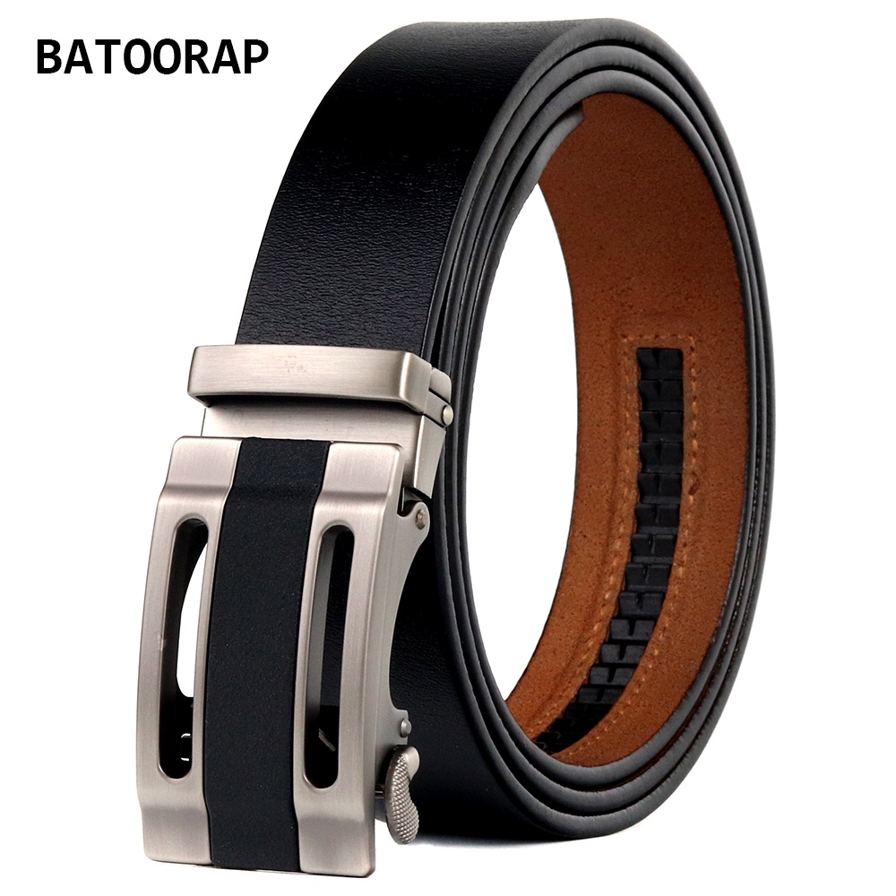Thắt lưng BATOORAP size 110cm-130cm khóa gài hợp kim kiểu dáng hợp thời trang cho nam