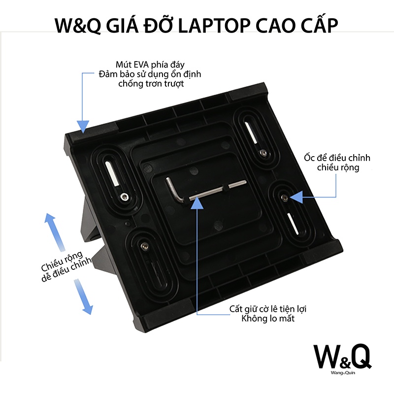 Sẵn VN - Đế dựng Macbook/ Surface/ iPad / Laptop giá đỡ kép hợp kim nhôm dạng đứng / Nhựa ABS Cao Cấp cho góc làm việc