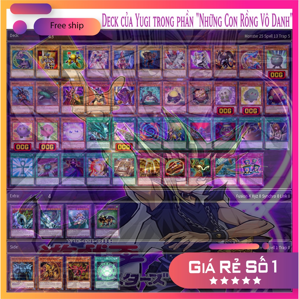 Bộ bài in giá rẻ của Muto Yugi phần "Những con rồng vô danh"