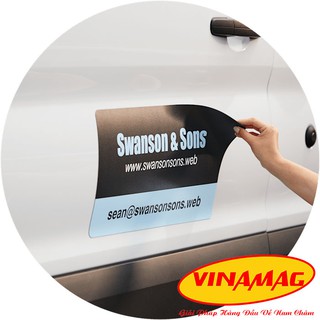 Nam Châm Dẻo Dán Decal Quảng Cáo, Phủ Lớp Nhựa PVC Trắng ( Kích thước 1m x 62cm x 0.75mm)