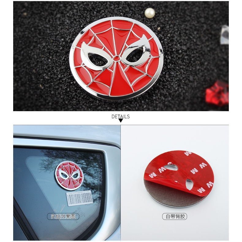Logo Người Nhện Bằng Kim Loại Chất Lượng Dành Cho Xe Hơi