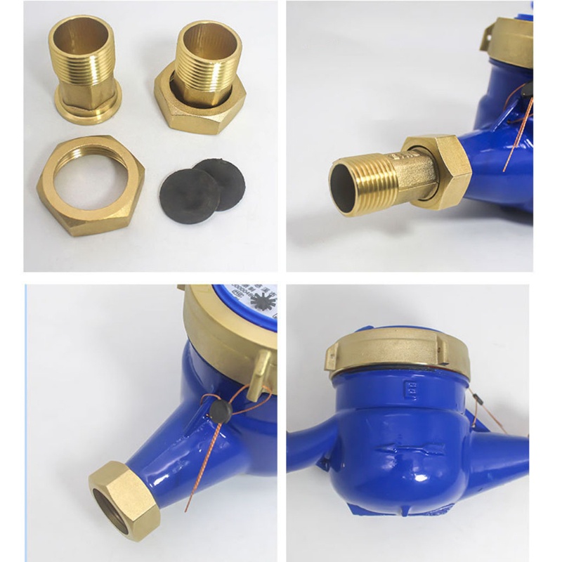 Đồng Hồ Đo Lưu Lượng Nước Lạnh 20mm Kèm Phụ Kiện Cho Sân Vườn
