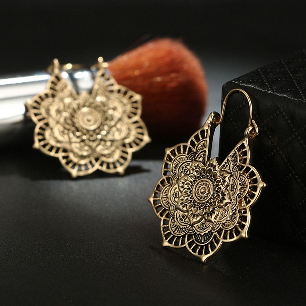 Bông Tai Hoa Văn Mandala Thời Trang