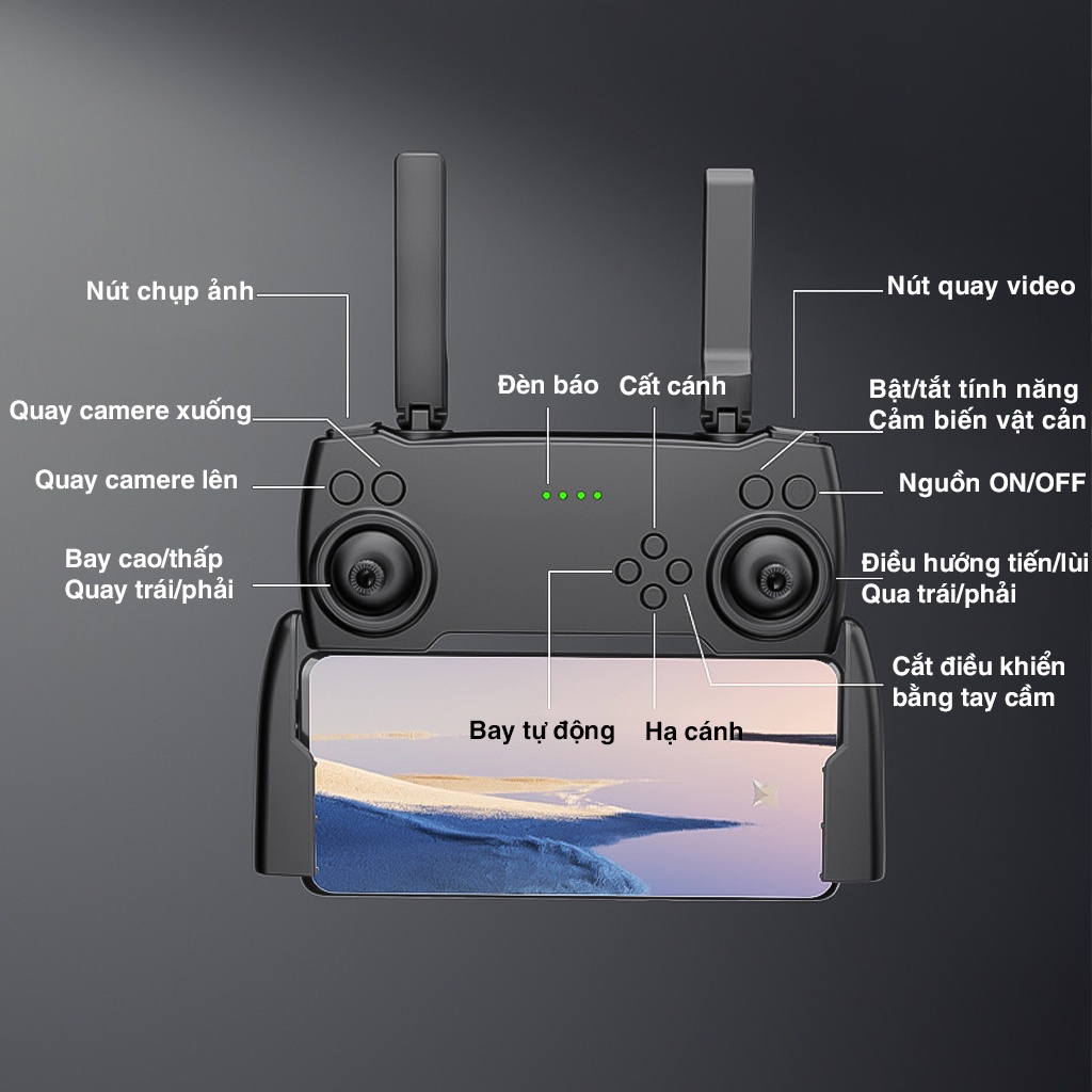 ⚡️𝙁𝙧𝙚𝙚 𝙎𝙝𝙞𝙥⚡️ Máy Bay Điều Khiển Từ Xa Flycam Mini Giá Rẻ Tốt Hơn Plycam P9,Ply cam Cảm Biến Tránh Vật Cản, Bay 25 Phút