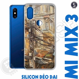 Ốp điện thoại Xiaomi Mi Mix 3 Dẻo Chống Shock Nhiều Mẫu Tuyển Tập 13 Phố Cổ Sơn Dầu A2018-CL13