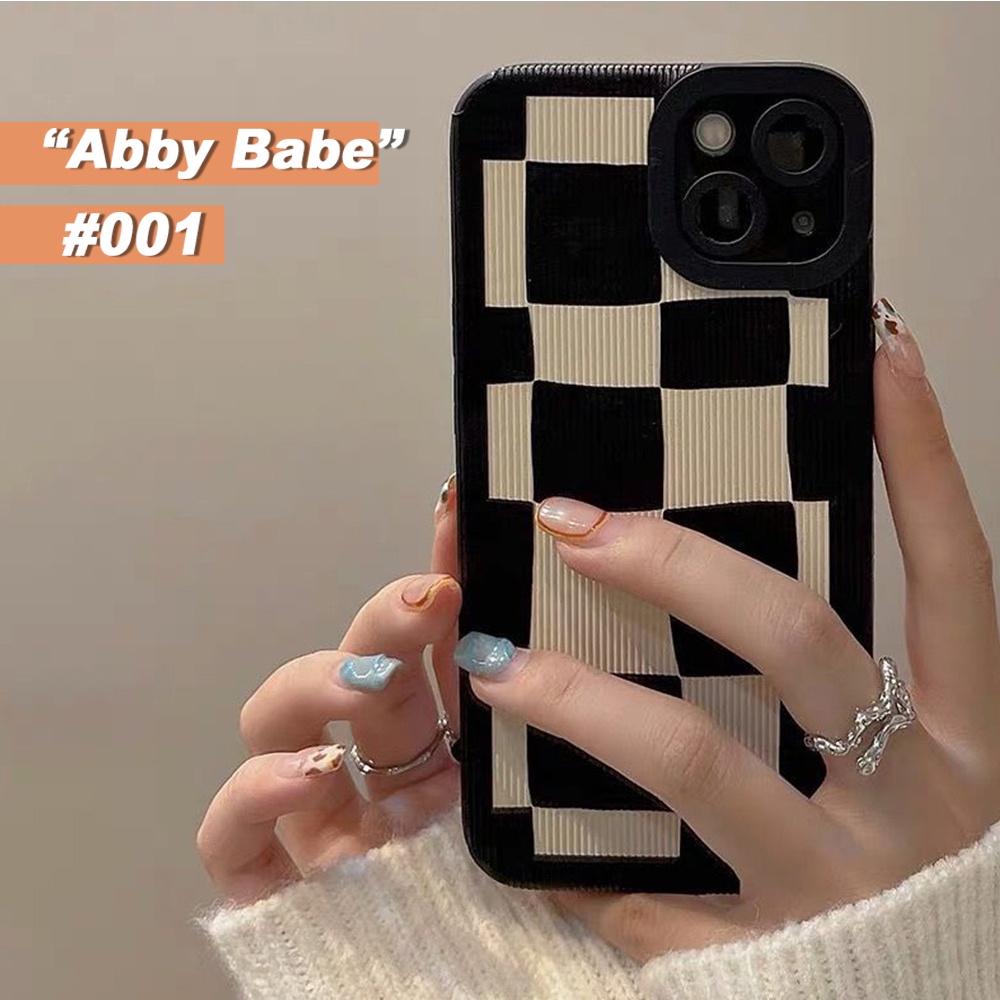 Ốp Điện Thoại TPU Mềm Chống Sốc Họa Tiết Sọc Caro Trắng Đen Cho Iphone 14 Pro Max 11 7Plus 13 12 11 Pro Max X XS Max XR