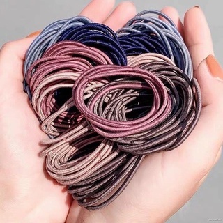 Sét Chun Buộc Tóc 100 Cái Trộn Màu (túi zip)