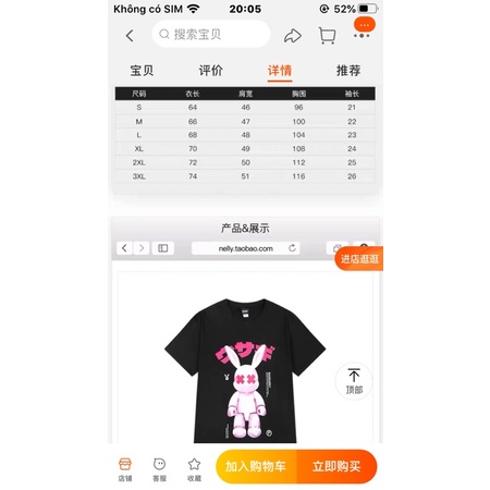 Áo phông nelly heybig sale (có sẵn) 19 thỏ hồng chữ nhật