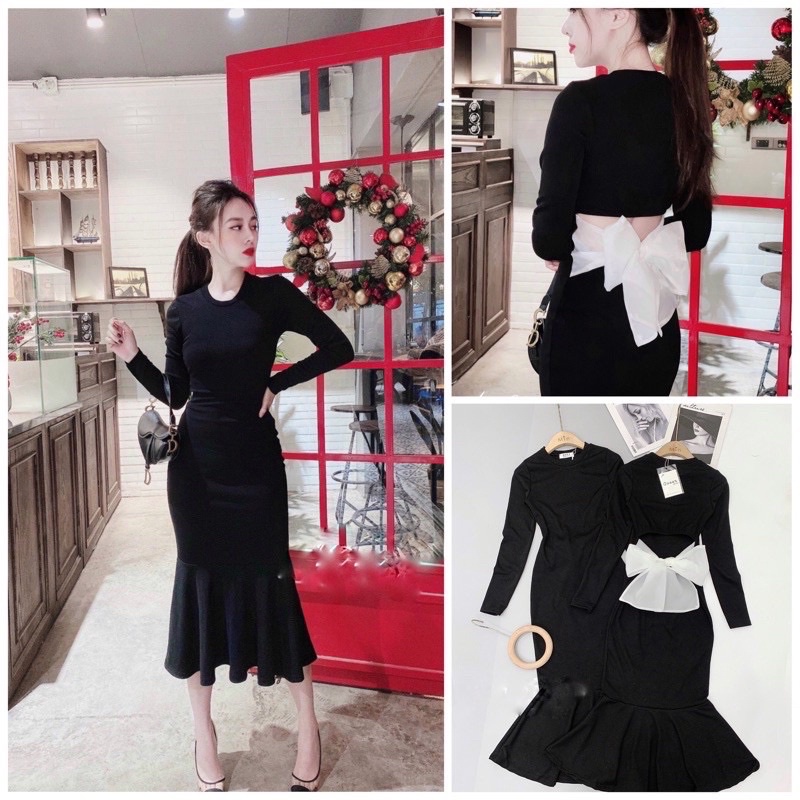 Đầm body nơ lưng