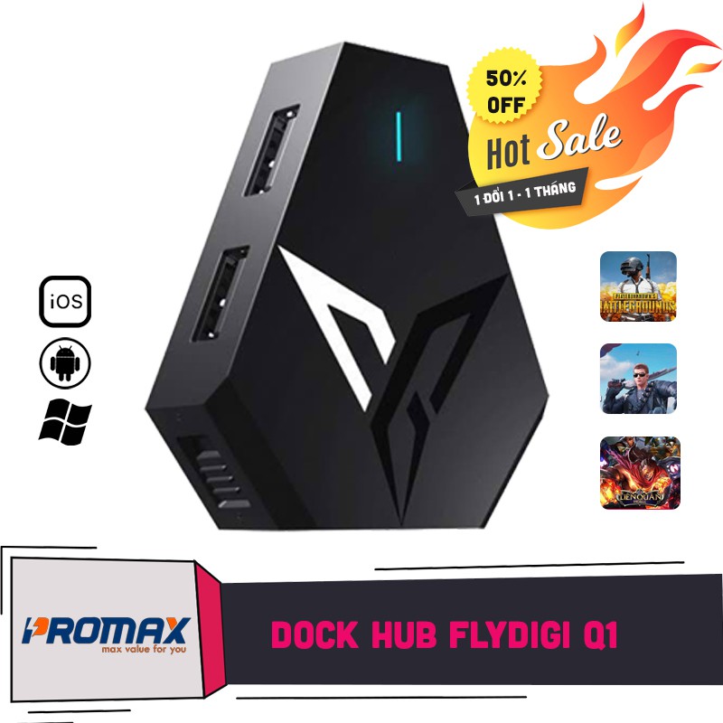 Bộ dock Hub chơi game Flydigi Q1 cho Android, iPhone, iPad | BigBuy360 - bigbuy360.vn