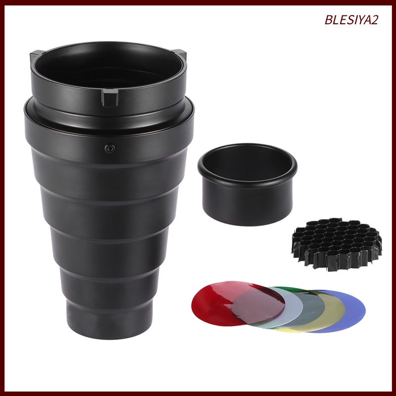 Bộ đầu đèn tạo hiệu ứng hình nón với khung lưới tổ ong cho ngàm Bowens