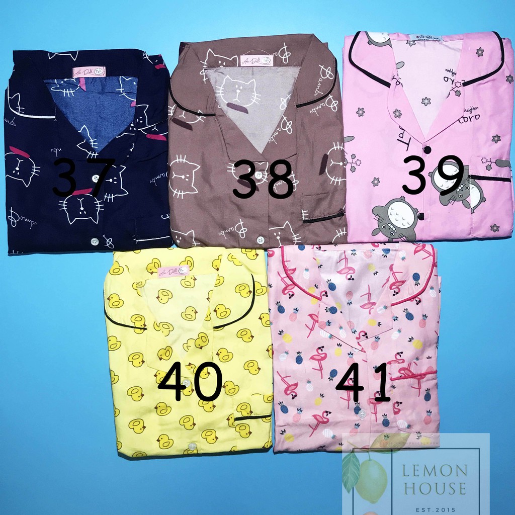 [44 mẫu] Pijama kate thái, bộ đồ mặc ở nhà pijama nhiều họa tiết