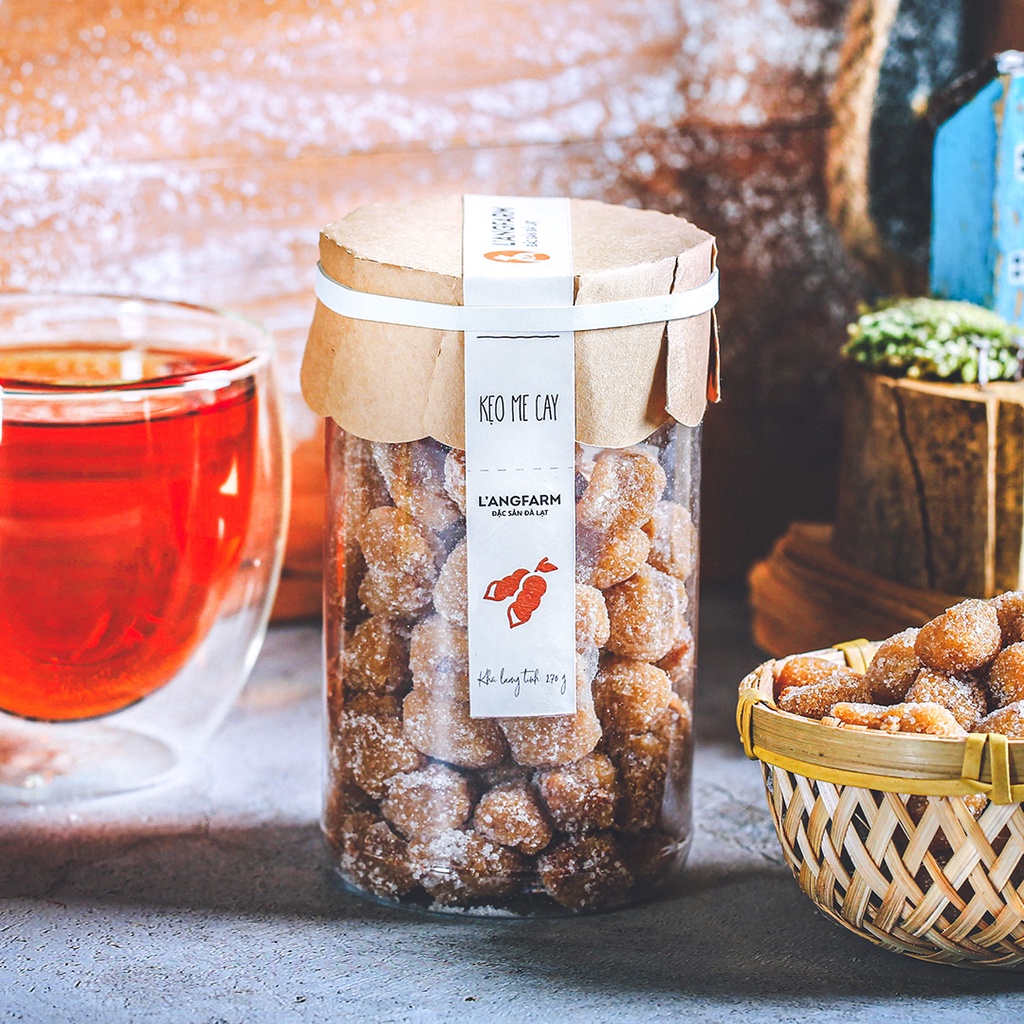 Kẹo me cay L angfarm, 270g, hũ, mẫu tobita