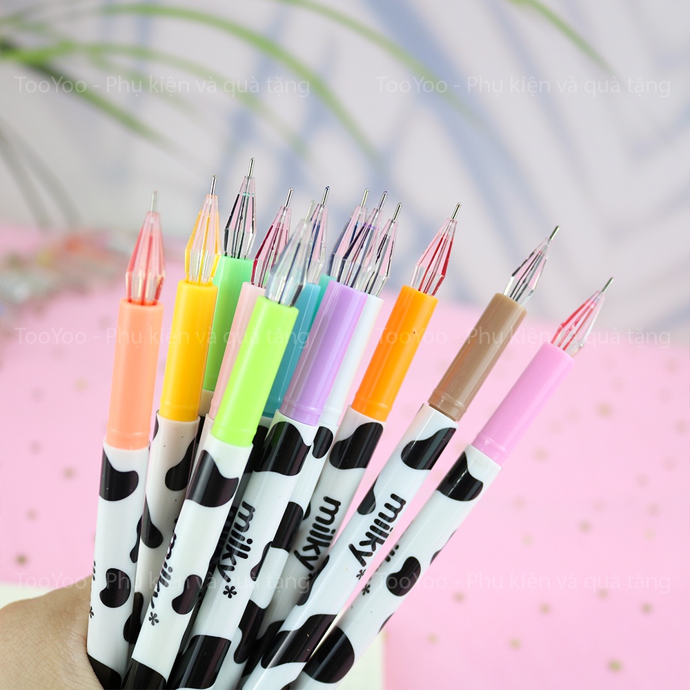Bút bi nước nhiều màu họa tiết con bò sữa dễ thương cute TooYoo TY0072