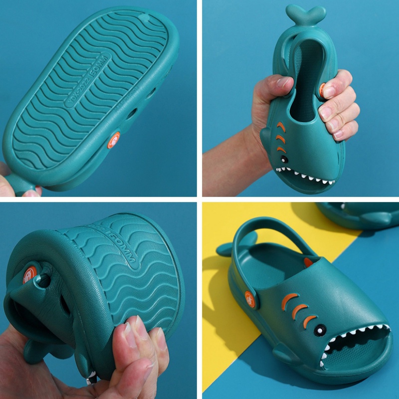 Dép Đi Biển Hình Cá Mập Thời Trang Mùa Hè Dành Cho Bé