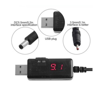 Dây chuyển đổi từ 5V sạc dự phòng lên 9V - 12V dùng cho modem wifi