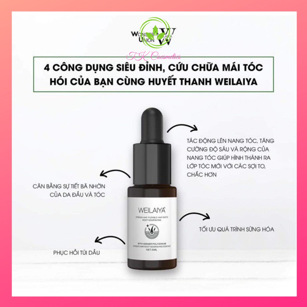 Serum Huyết Thanh Mọc Tóc Weilaiya [ Combo quà tặng hấp dẫn] Serum tóc Weilaiya Chính Hãng