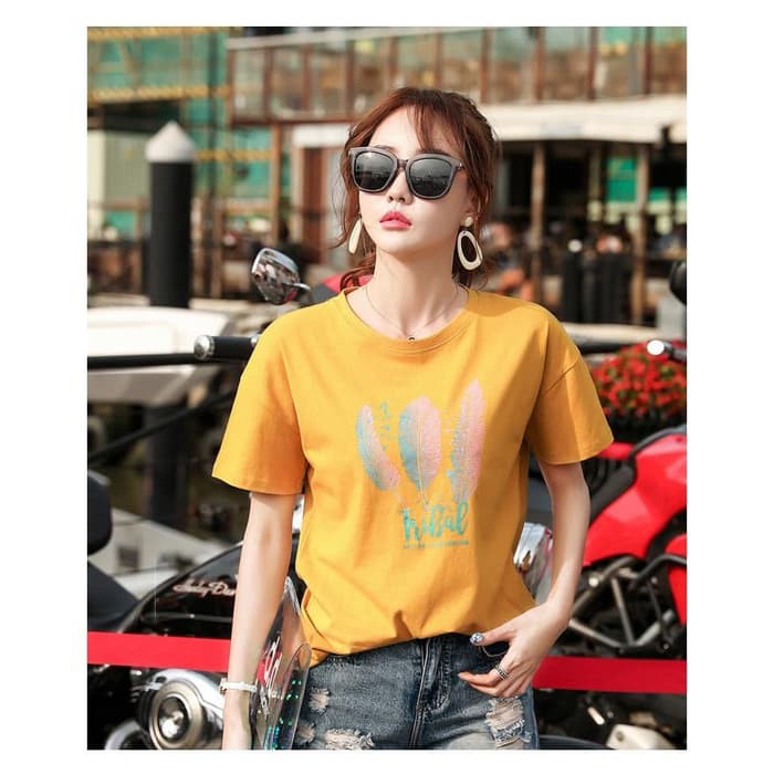 Áo Thun Nữ Bc093 - T-Shirt Tribal Vector Ilustration Lgn Pdk