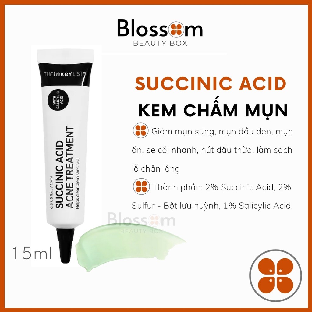  Kem chấm mụn SUCCINIC ACID Acne Treatment the inkey list 15mL | BigBuy360 - bigbuy360.vn