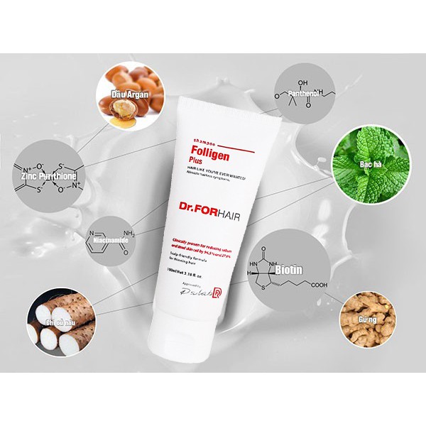 🔴 Dầu Gội Ngăn Rụng Tóc Folligen Plus Shampoo 100ml